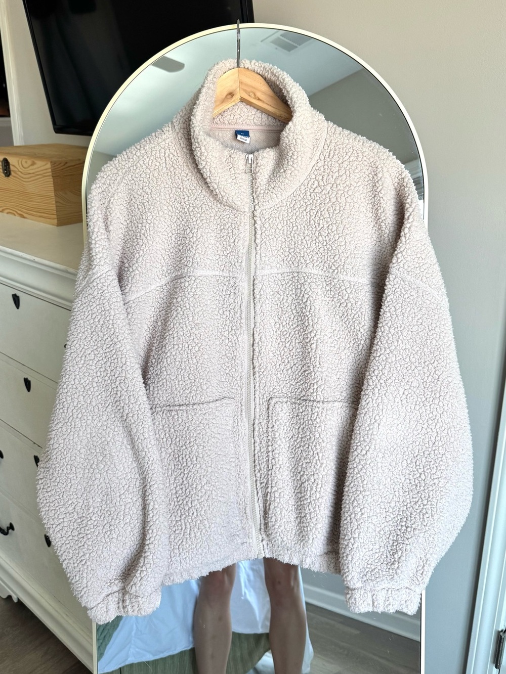 Old Navy Fleece Slouchy Sherpa Zip Jacket